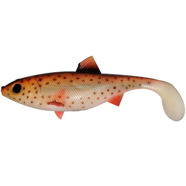 La Tamura Deep Hunter senza armatura è lunga 18 centimetri e pesa 50 grammi. È realizzata in gomma morbida e ha un nuoto sinuoso e naturale