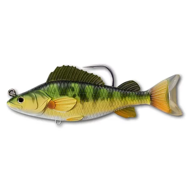 Il Livetarget Yellow Perch è una soft swimbait dedicata alla ricerca dei predatori d' acqua dolce quali Black Bass, Lucci, Lucciperca e siluri.