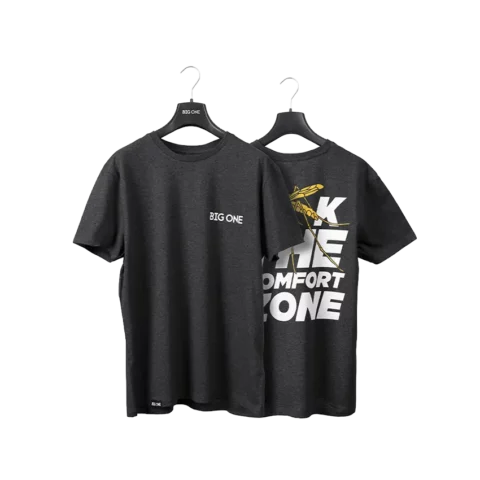 La Big One T-Shirt “FTCZ MOSQUITO EDITION” – Regular Fit Grigio Scuro è realizzata in cotone organico, logo serigrafato fronte e retro.