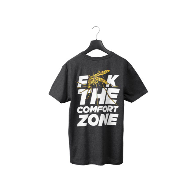 La Big One T-Shirt “FTCZ MOSQUITO EDITION” – Regular Fit Grigio Scuro è realizzata in cotone organico, logo serigrafato fronte e retro.