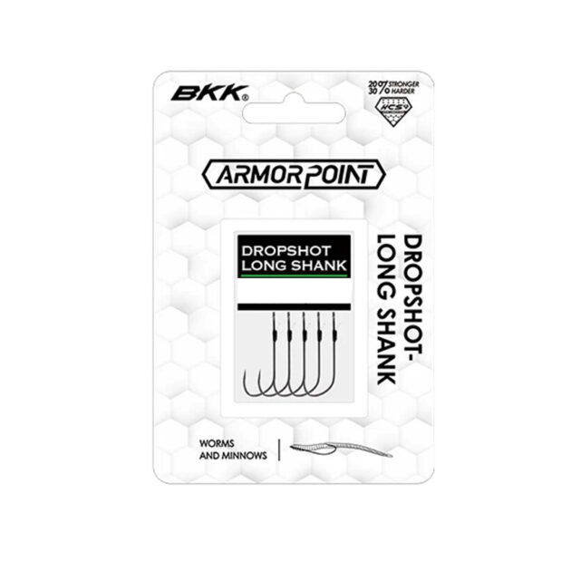 Gli ami BKK Dropshot Long Shank sono stati progettati per garantire la massima efficienza nella pesca a drop shot. Completamente in acciaio.