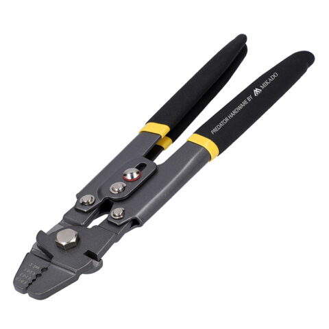 Mikado ha progettato la Mikado Clamping Pliers 25.4 cm, uno strumento altamente professionale per chi ama realizzare i propri terminali da luccio o siluro